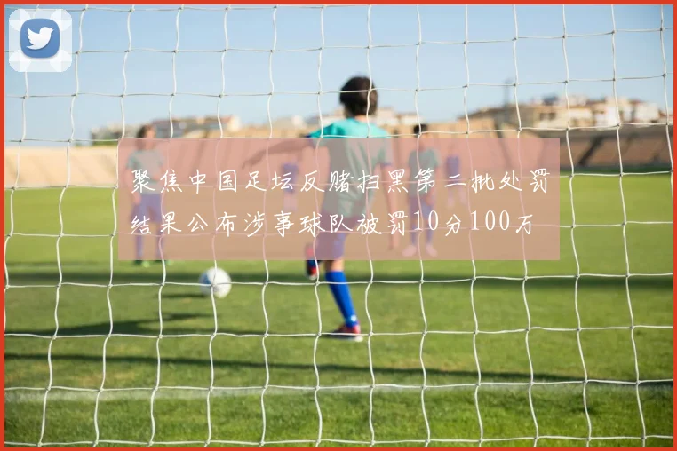 聚焦中国足坛反赌扫黑第二批处罚结果公布涉事球队被罚10分100万