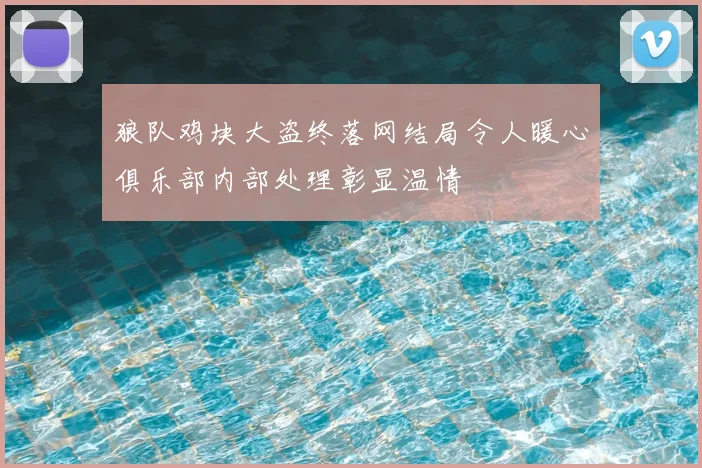 狼队鸡块大盗终落网结局令人暖心俱乐部内部处理彰显温情